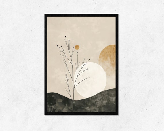 Boho Nature Design Wall Art L Tree Modern Home Decoration Minimalist Landscape Decor Commercial Personal