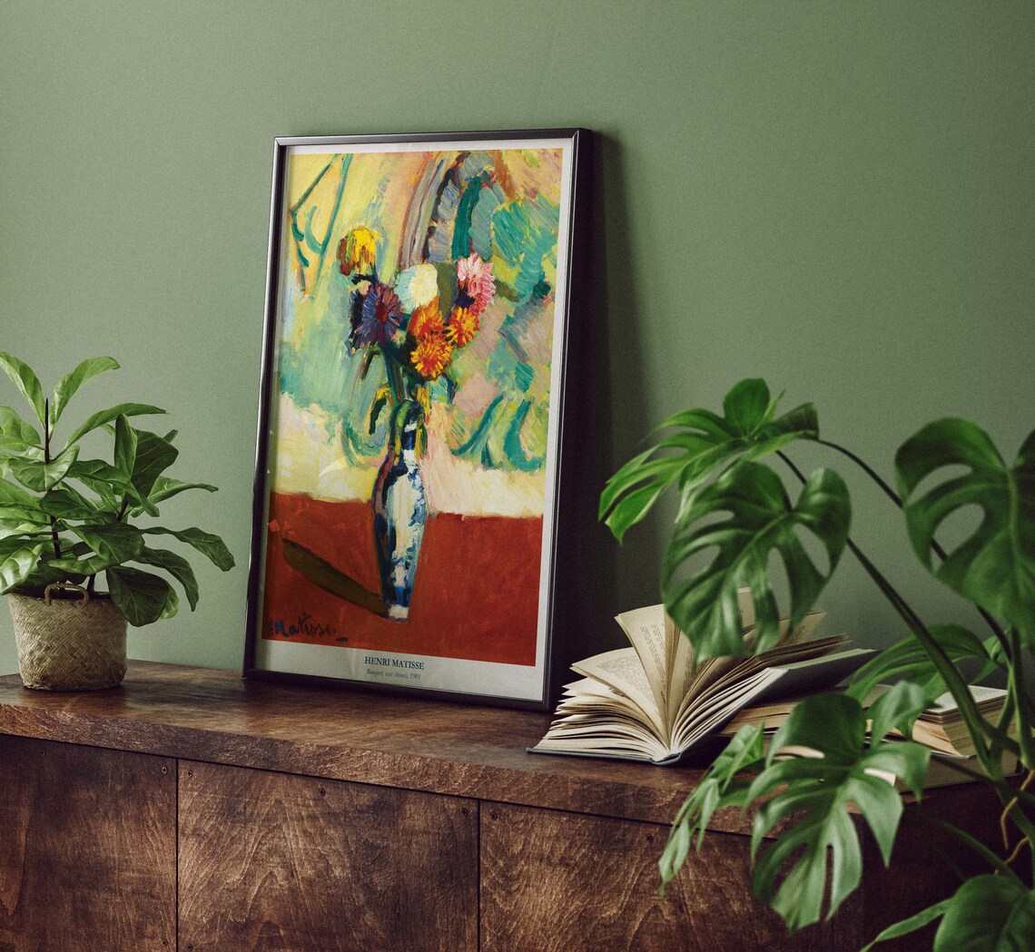 Henri Matisse Bouquet 1901 Fauvist Flower Vase Colour Poster - Image 4