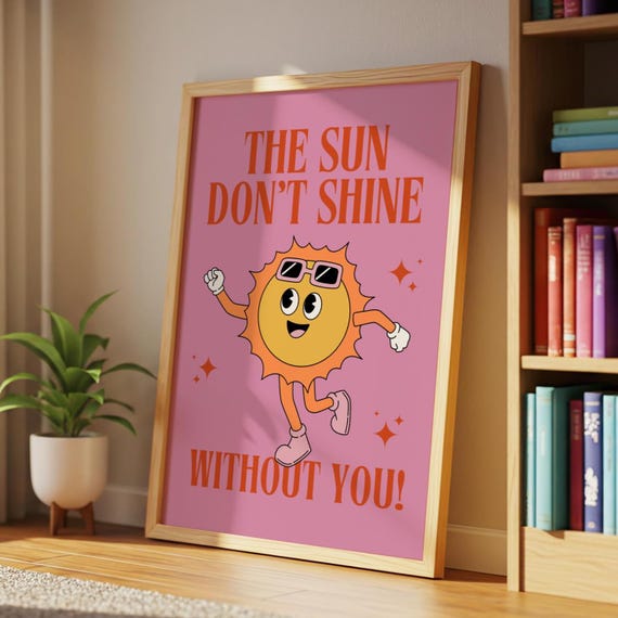 The Sun Dont Shine Without You I Sonnetanz Music Poster Wall Art House Bold Dj Trance Techno Electronic