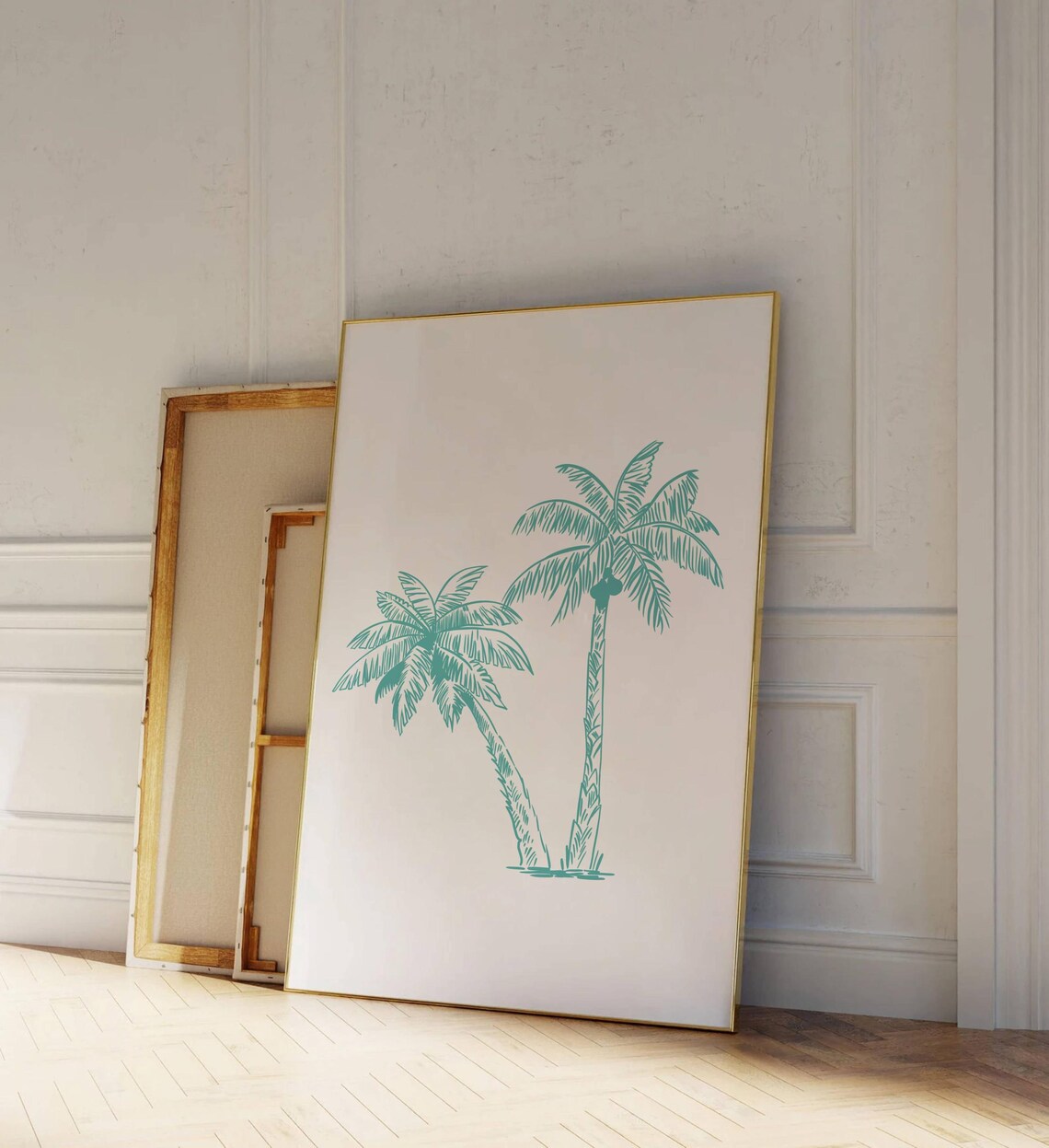 Palm Tree Art Print, Trendy Coastal Decor - Image 3