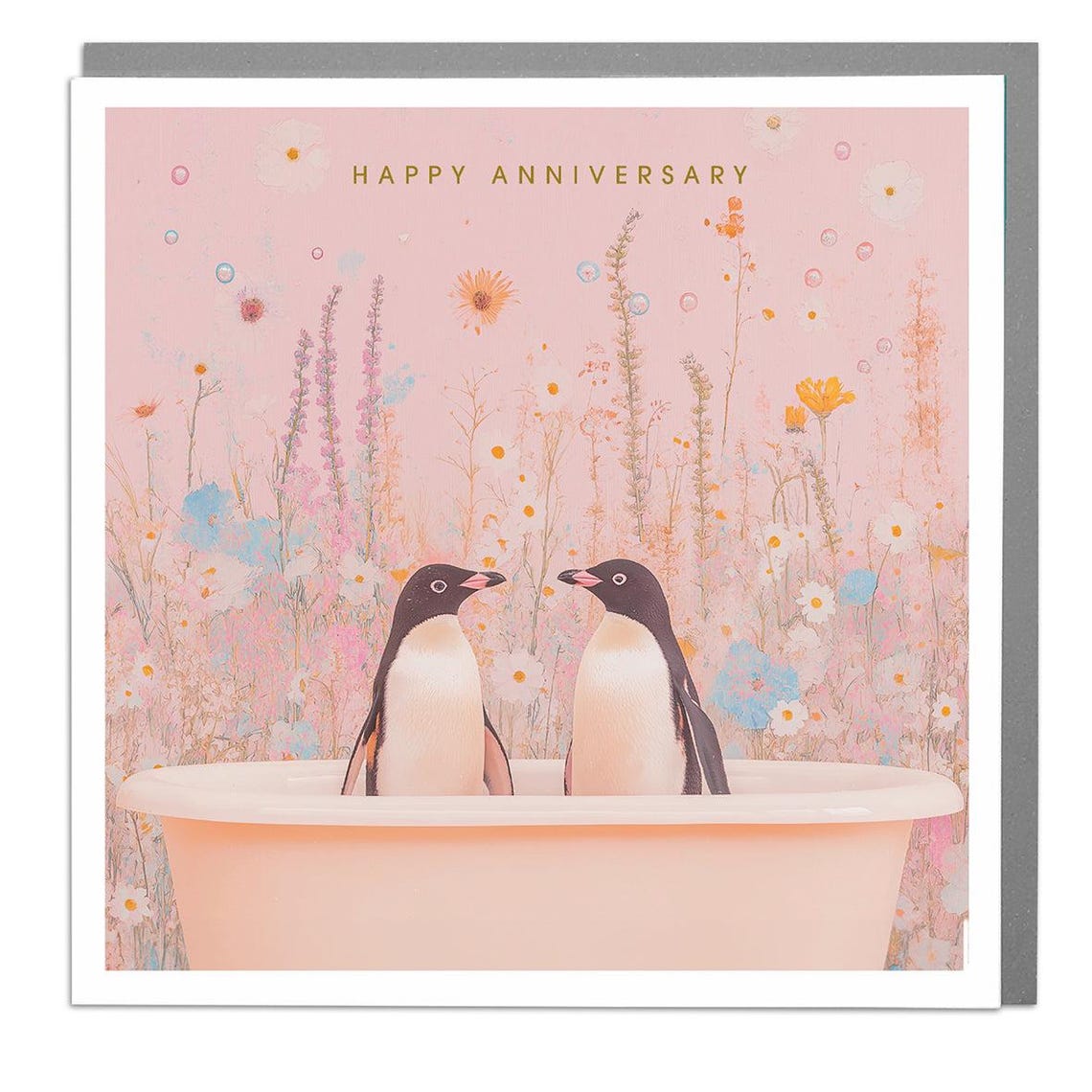 Penguin Anniversary Card by Lola Design