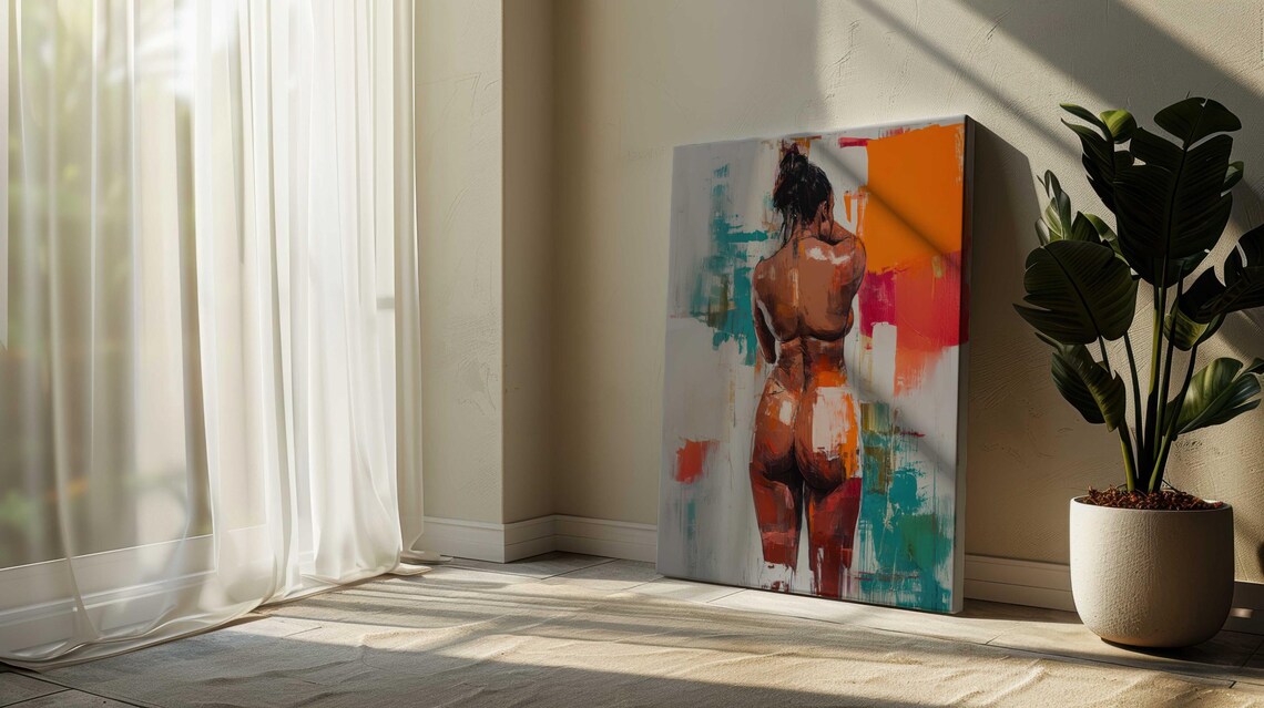 Mature Content Nude Art, Modern Figure Study - Image 2