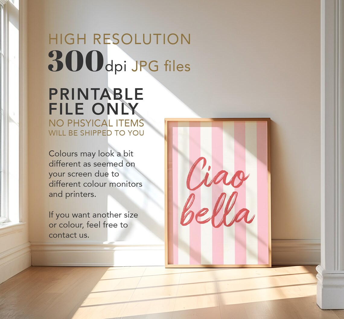 Ciao Bella Girly Room Decor Poster - Image 4