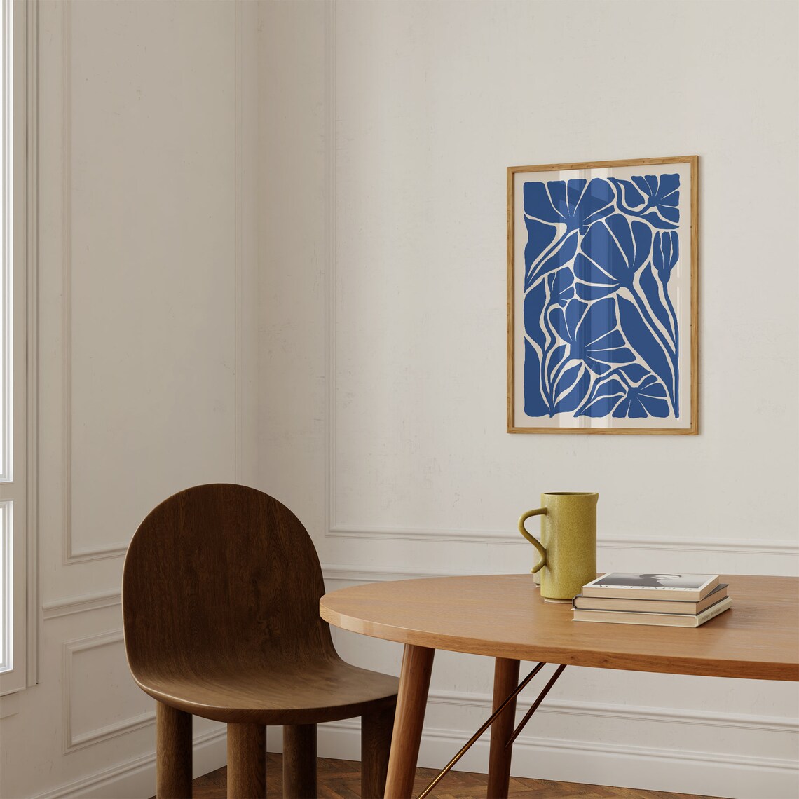 Matisse-Style Abstract Flower Art Print, Mid-Century Modern - Image 3