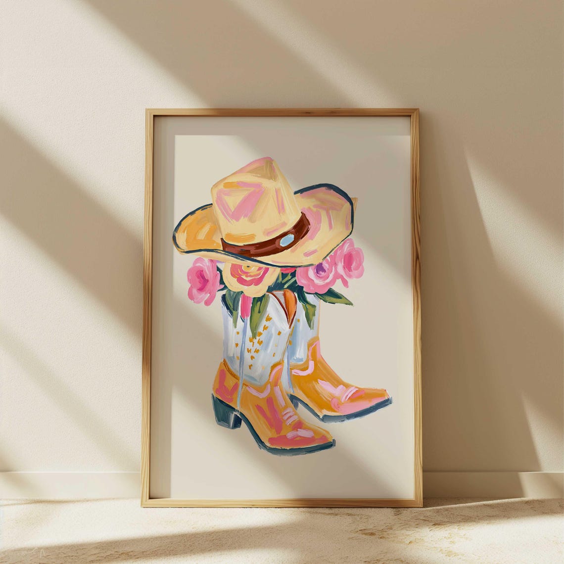 Cowgirl Boots Wall Art Long Live Cowgirls Poster Baby Shower Print Trendy Western Decor Cowboy Cute Apartment