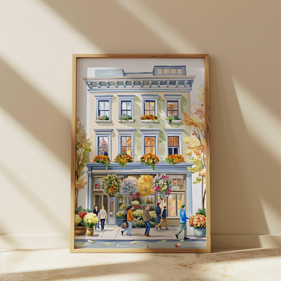 New York City Landmarks Travel Poster