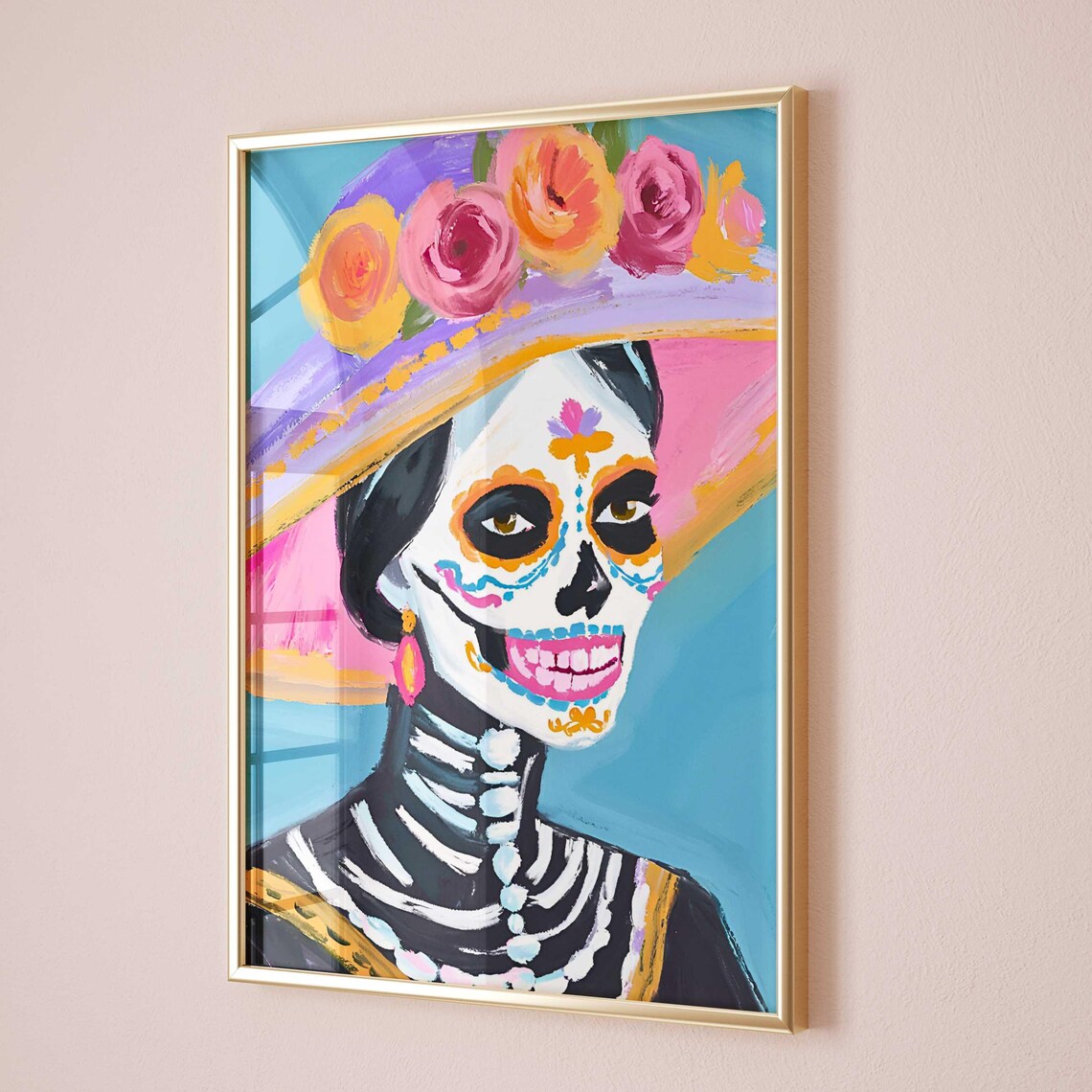 Cute Dolls La Catrina, Day Of The Dead Decor