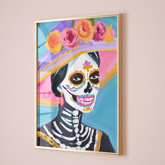 Cute Dolls La Catrina, Day Of The Dead Decor