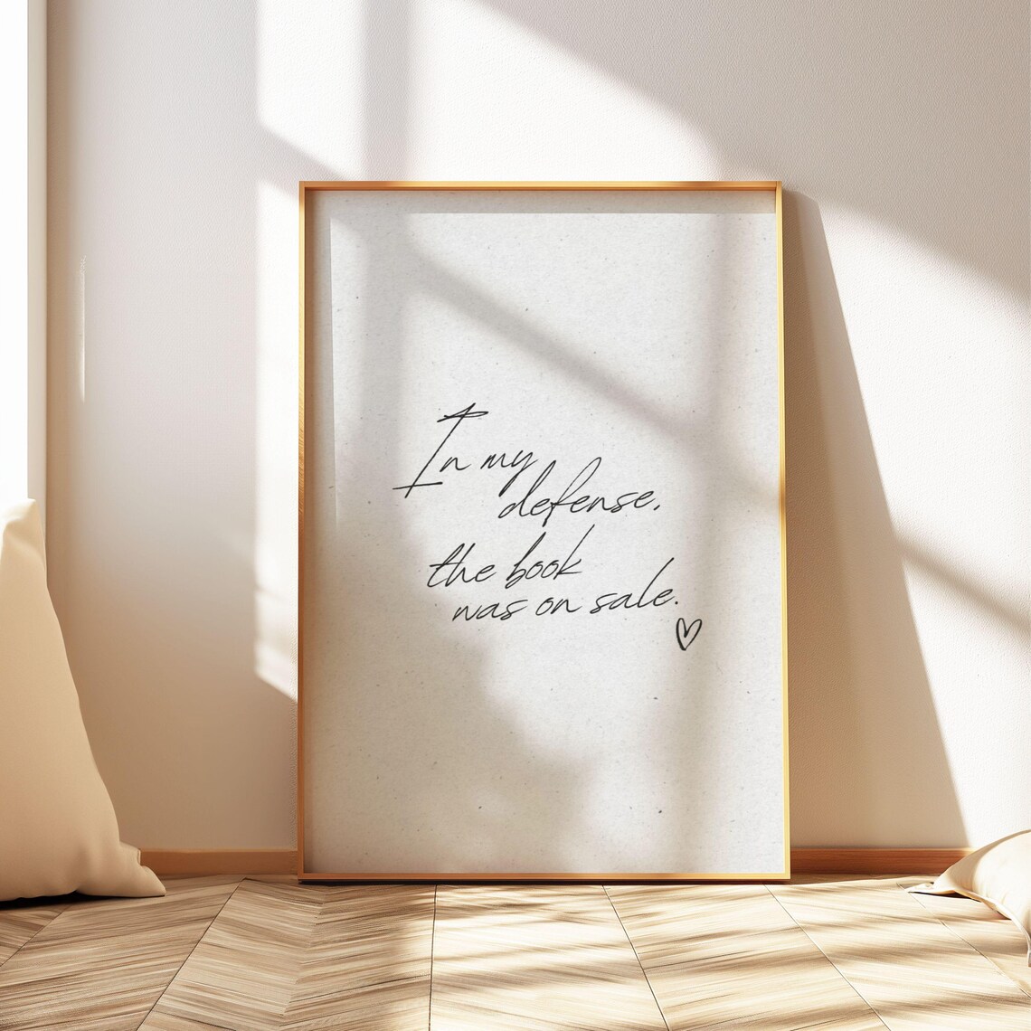 Book Quote Minimalist Literary Decor