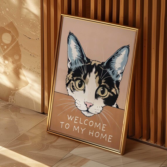 Funny Cat Retro Kitten Poster
