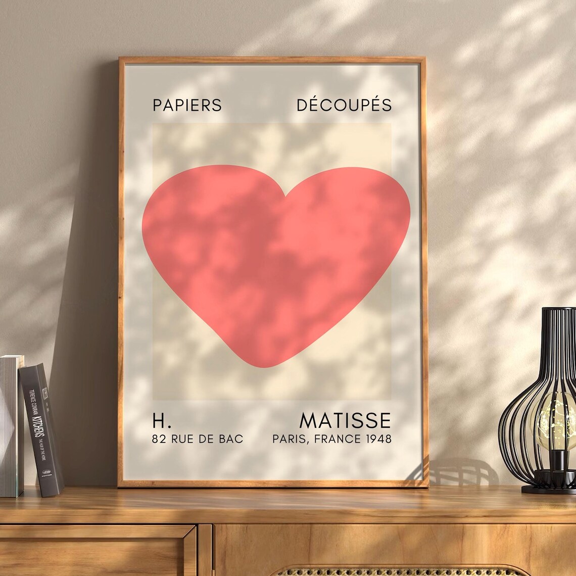 Henri Matisse Heart Boho Style Exhibition Poster Eclectic Prints Gallery Wall Art Retro Trendy Instant