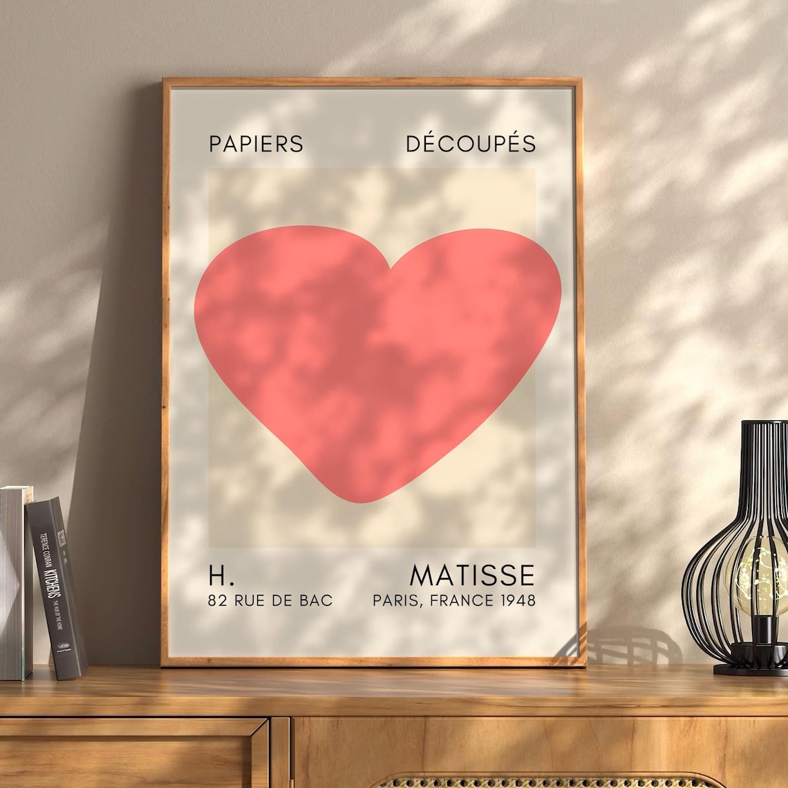 Matisse Red Heart Cutout Papiers Decoupes 1948 Paris Art Print