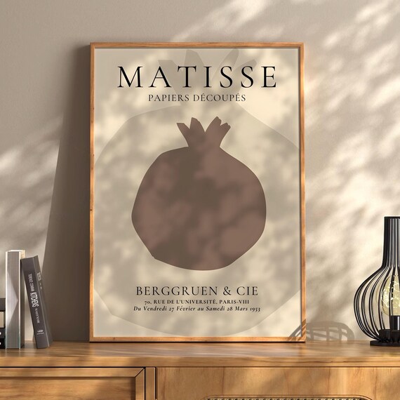 Henri Matisse Fruit Boho Style Exhibition Poster Eclectic Prints Gallery Wall Art Retro Trendy Instant