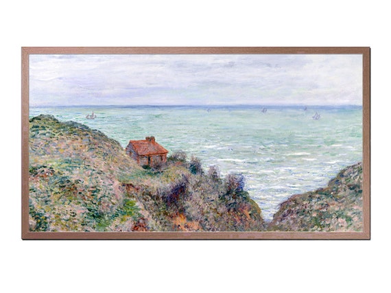 Frame Tv Art Vintage Cabin Of The Customs Watch 1882 By Claude Monet Art For Frame Tv Vintage Painting Instant