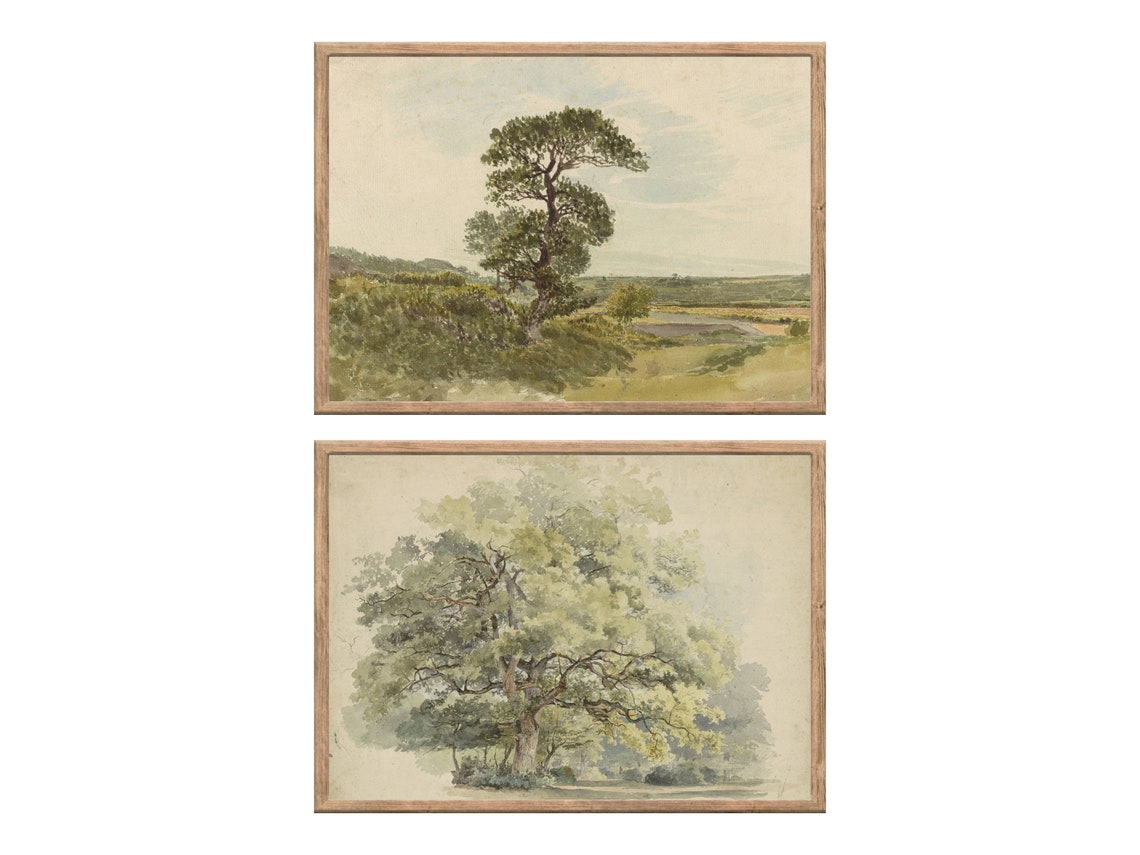 Vintage Landscape and Seascape Gallery Wall Set of 10 Art Prints - Image 2