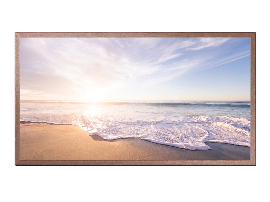 Beach Frame TV Art, Coastal Wall Art Print
