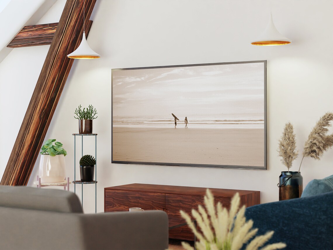 Beach Landscape Travel Poster, Coastal Wall Art - Image 2