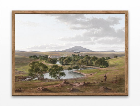 Vintage Style Landscape Prints Landscape Wall Art Art Prints Home Decor Wall Art New Home Gift Farmhouse Wall Decor