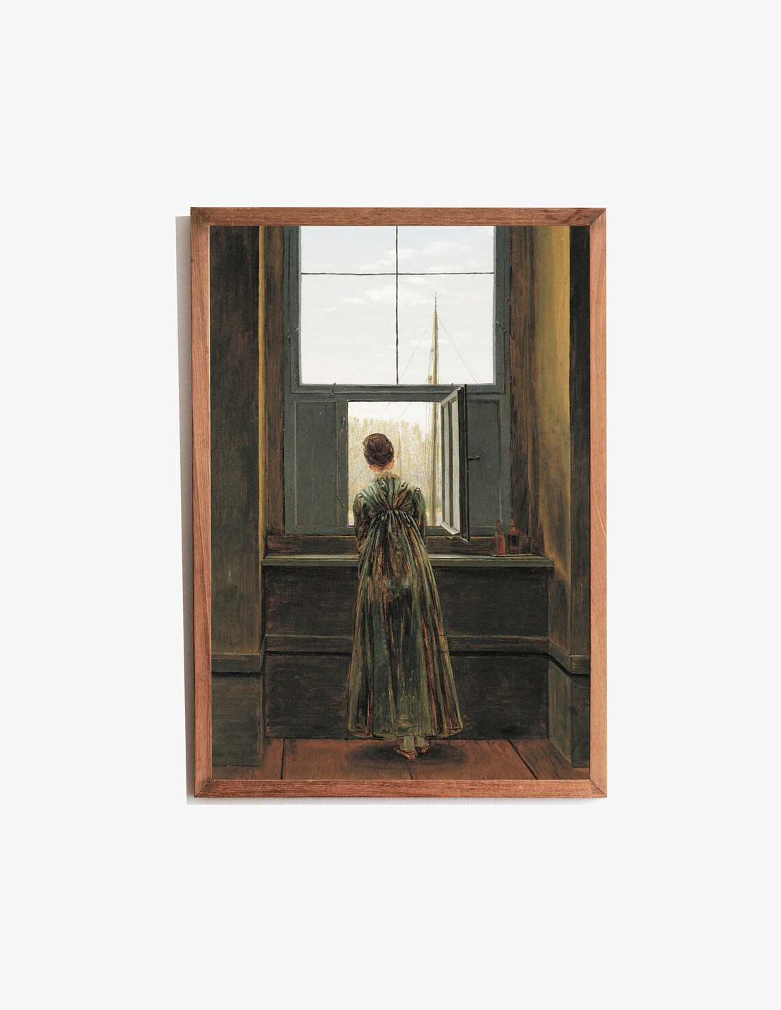 Caspar David Friedrich Woman At The Window Romanticism Oil Painting Poster - Image 3