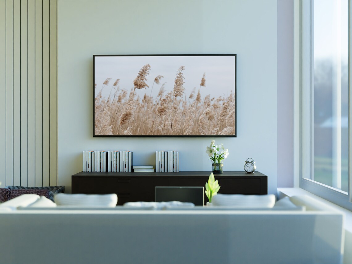 Wheat Field Art Print, Abstract Modern Decor - Image 3