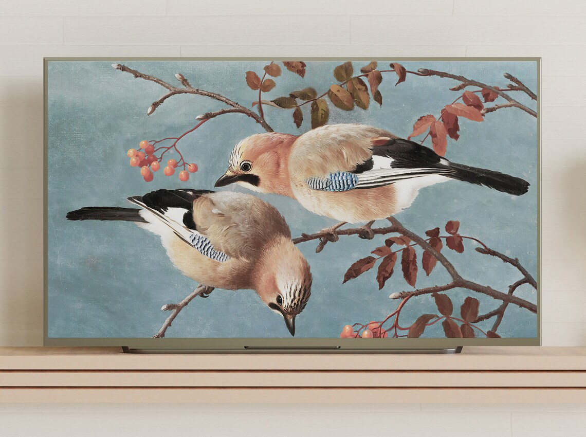 Jays Vintage Bird Art Paintings Art Print - Image 3