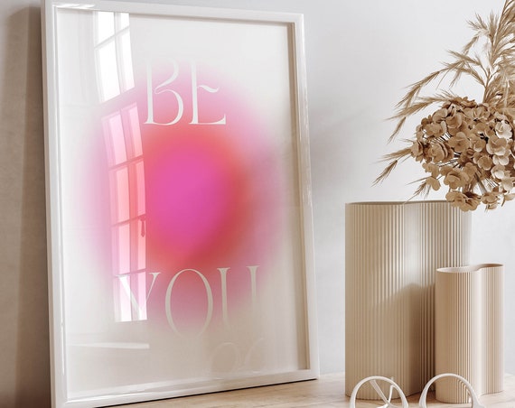 Motivational Zen Art Preppy Y2k Room Decor Aesthetic Aura Wall Art Print Spiritual Dorm Decor Trendy Prints Calming Affirmation Wall Art
