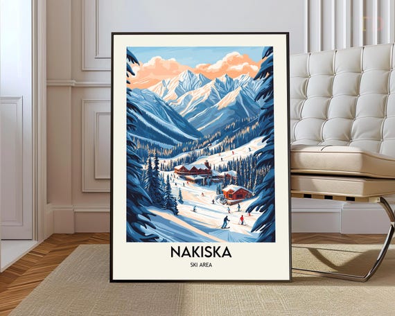 Nakiska Ski Area Poster Wall Art Print Photo Canada Calgary