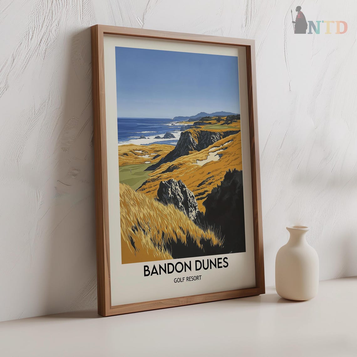 Bandon Dunes Poster Bandon Dunes Resort Golf Course Bandon Dunes Print Golf Course Print Bandon Dunes Resort Print Golf Gift Idea - Image 3