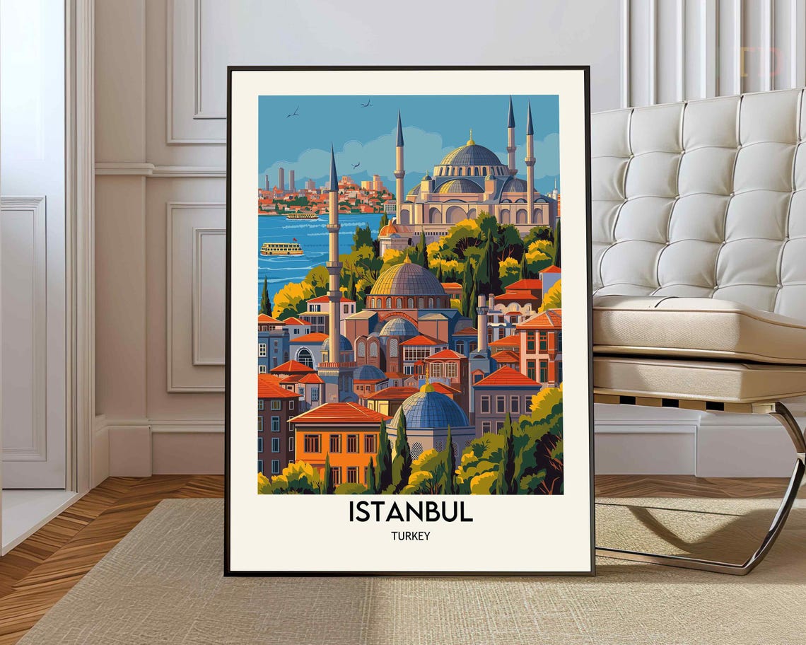 Istanbul Wall Art Turkey Poster Print