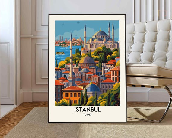 Istanbul Wall Art Turkey Poster Print