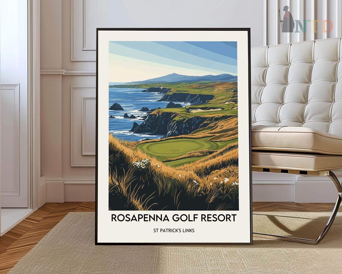 Rosapenna Golf Resort St Patricks Links Donegal Ireland Travel Poster
