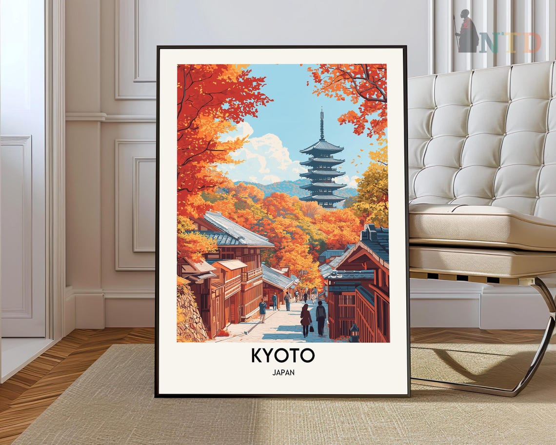 Kyoto Print Kyoto Wall Art Kyoto Poster Kyoto Photo Kyoto Poster Print Kyoto Wall Decor Japan Poster Japan Print Kyoto City Japan