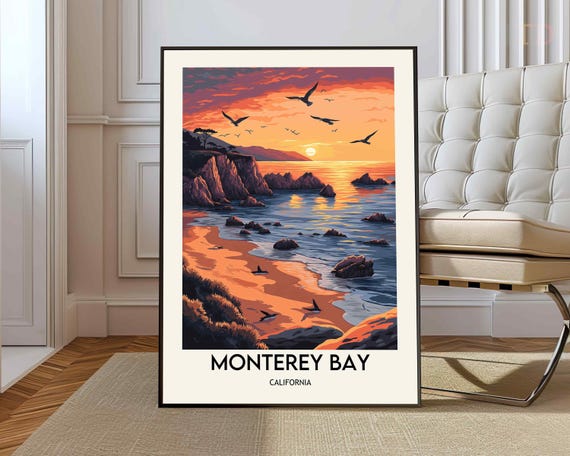 Monterey Bay Poster Wall Art Print Photo