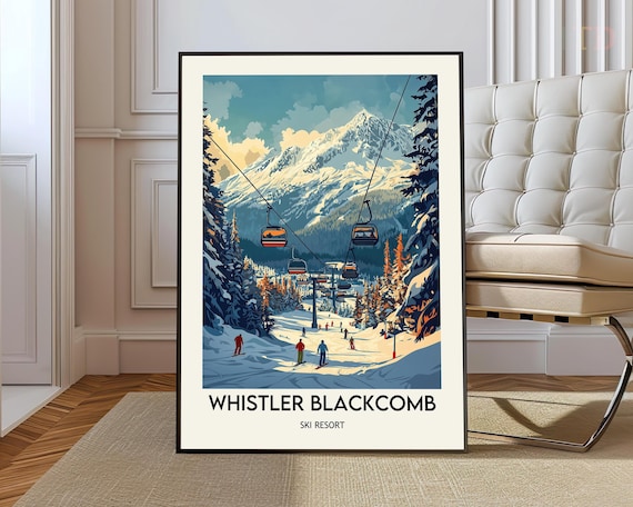 Whistler Blackcomb Ski Resort Wall Art Print
