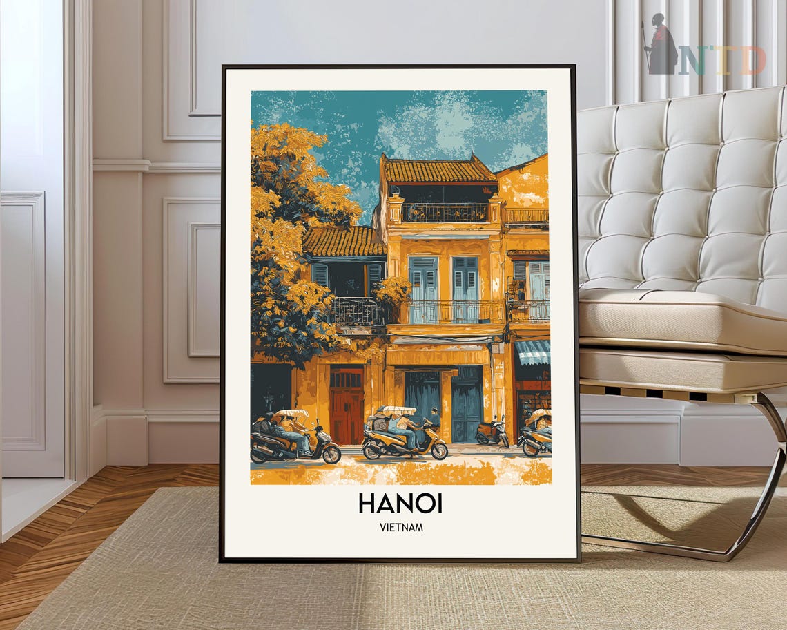 Vietnam Art Print Vietnam Wall Art Hanoi Poster Vietnam Photo Travel Wall Dcor Vietnam Travel Art Print Vietnam Hanoi Wall Art