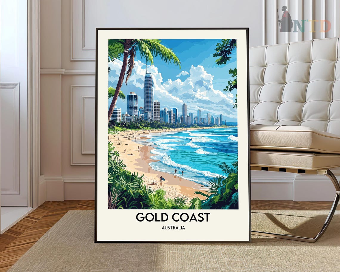 Gold Coast Print Gold Coast Wall Art Gold Coast Poster Gold Coast Photo Gold Coast Poster Print Gold Coast Australia Gold Coast City