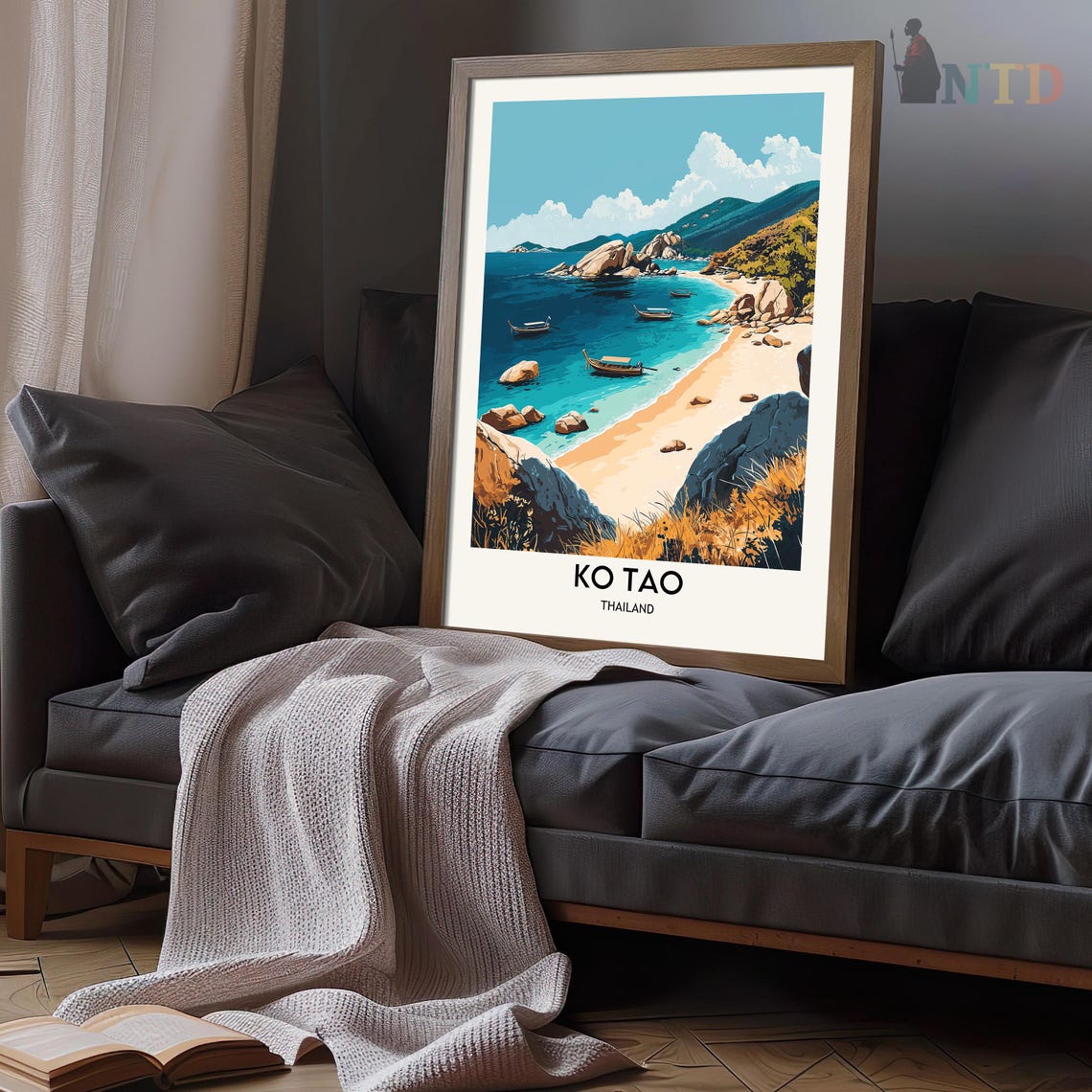 Ko Tao Print Ko Tao Wall Art Ko Tao Poster Ko Tao Photo Ko Tao Poster Print Ko Tao Travel Poster Ko Tao Thailand - Image 3
