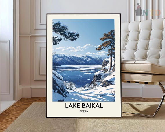 Lake Baikal Poster Wall Art Print Photo Siberia