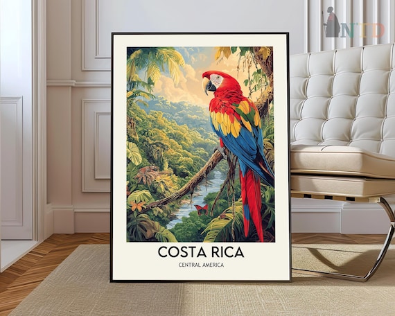 Costa Rica Poster Wall Art Print Photo Gift Decor
