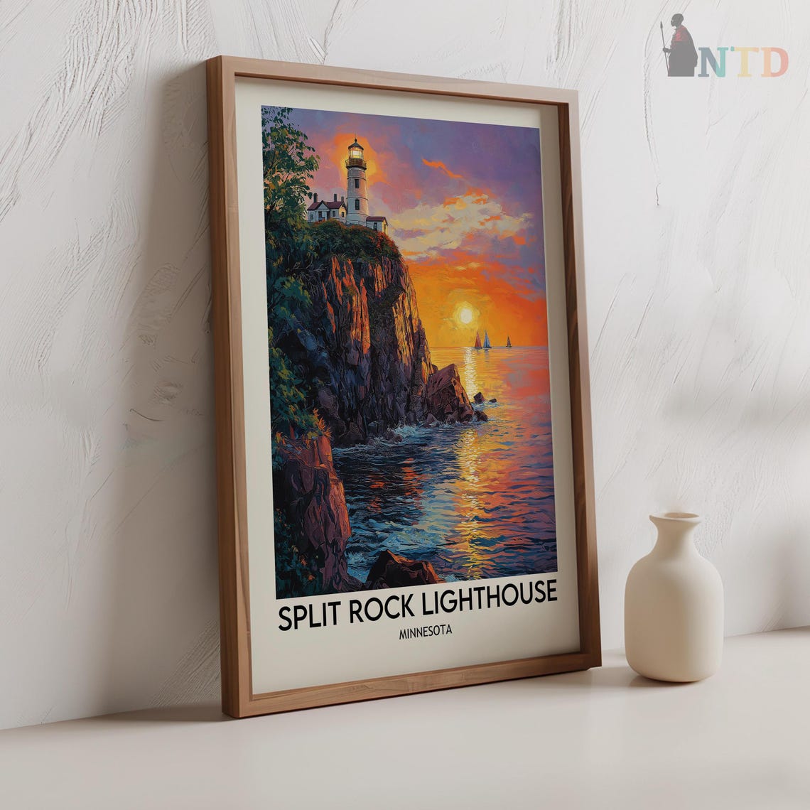 Split Rock Lighthouse Lighthouses Of The Great Lakes Split Rock Print Split Rock Art Split Rock Poster Split Rock Photo Silver Bay - Image 2