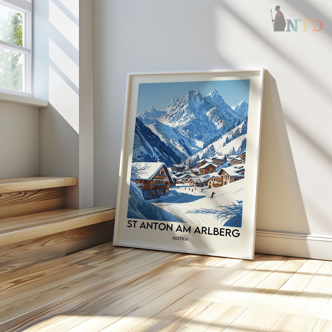 St Anton Travel Poster, Austria Ski Resort - Image 3
