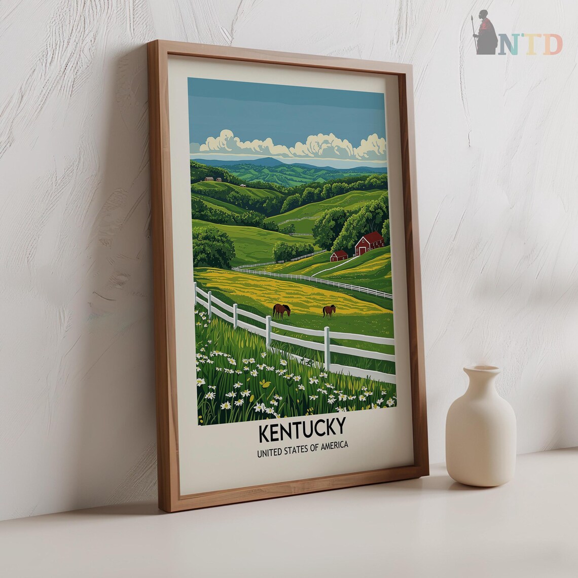 Kentucky Travel Poster, United States Art Print - Image 2