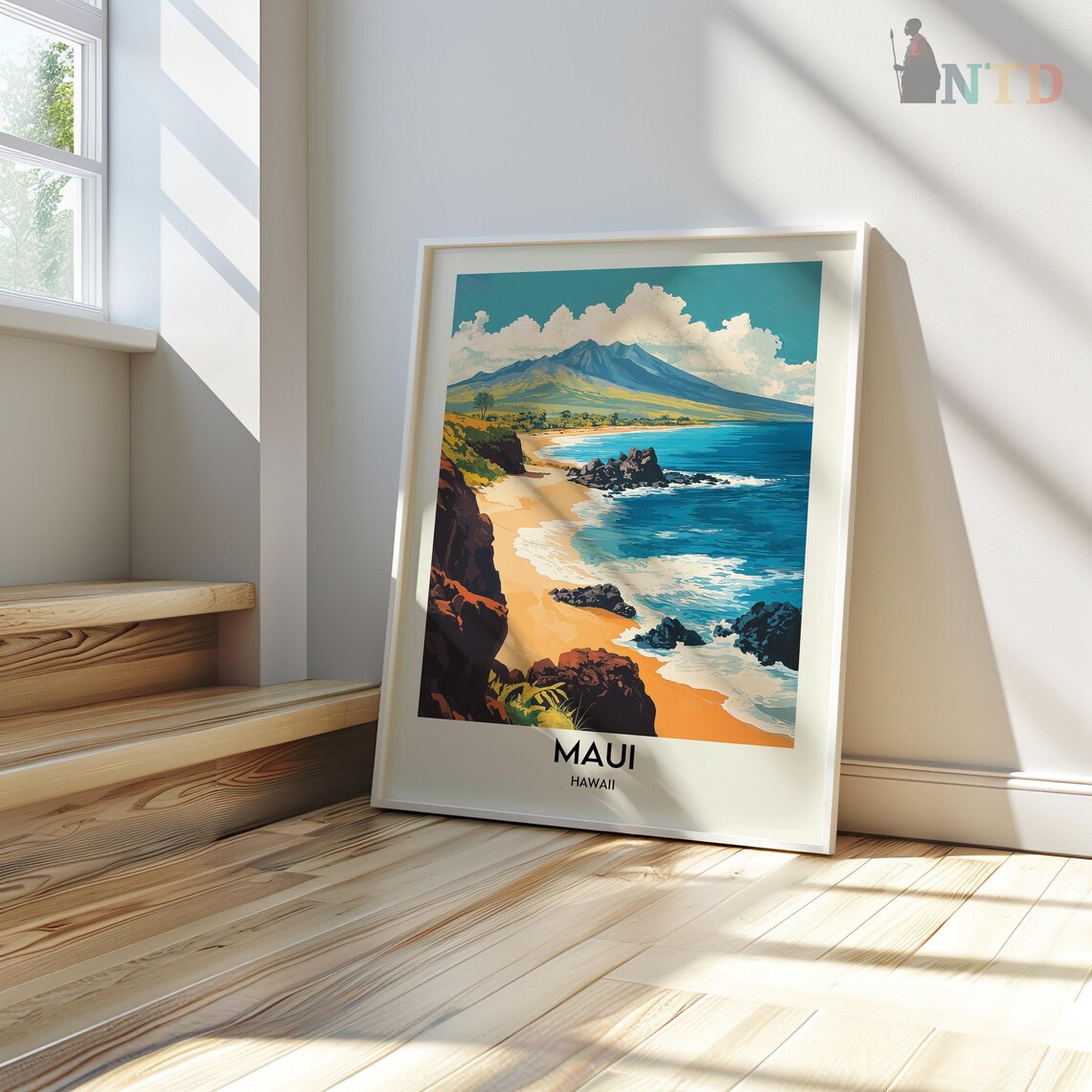 Maui Hawaii Travel Poster, Island Wall Art Print - Image 3