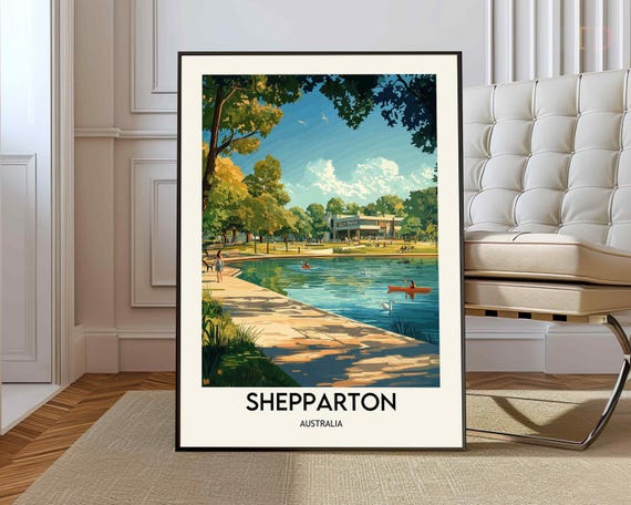 Shepparton Poster Wall Art Print Photo Australia City