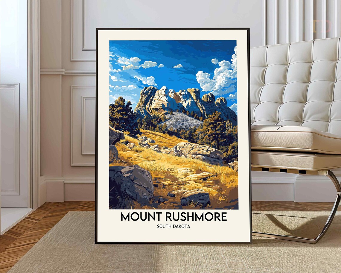 Mount Rushmore South Dakota Black Hills National Memorial Poster