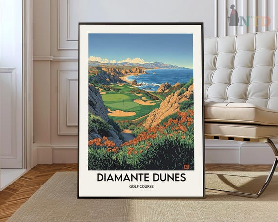 Diamante Dunes Golf Club Poster Wall Art Print Cabo San Lucas