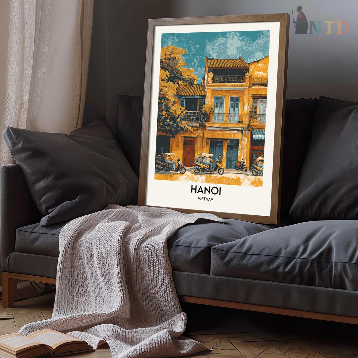 Vietnam Art Print Vietnam Wall Art Hanoi Poster Vietnam Photo Travel Wall Dcor Vietnam Travel Art Print Vietnam Hanoi Wall Art - Image 3