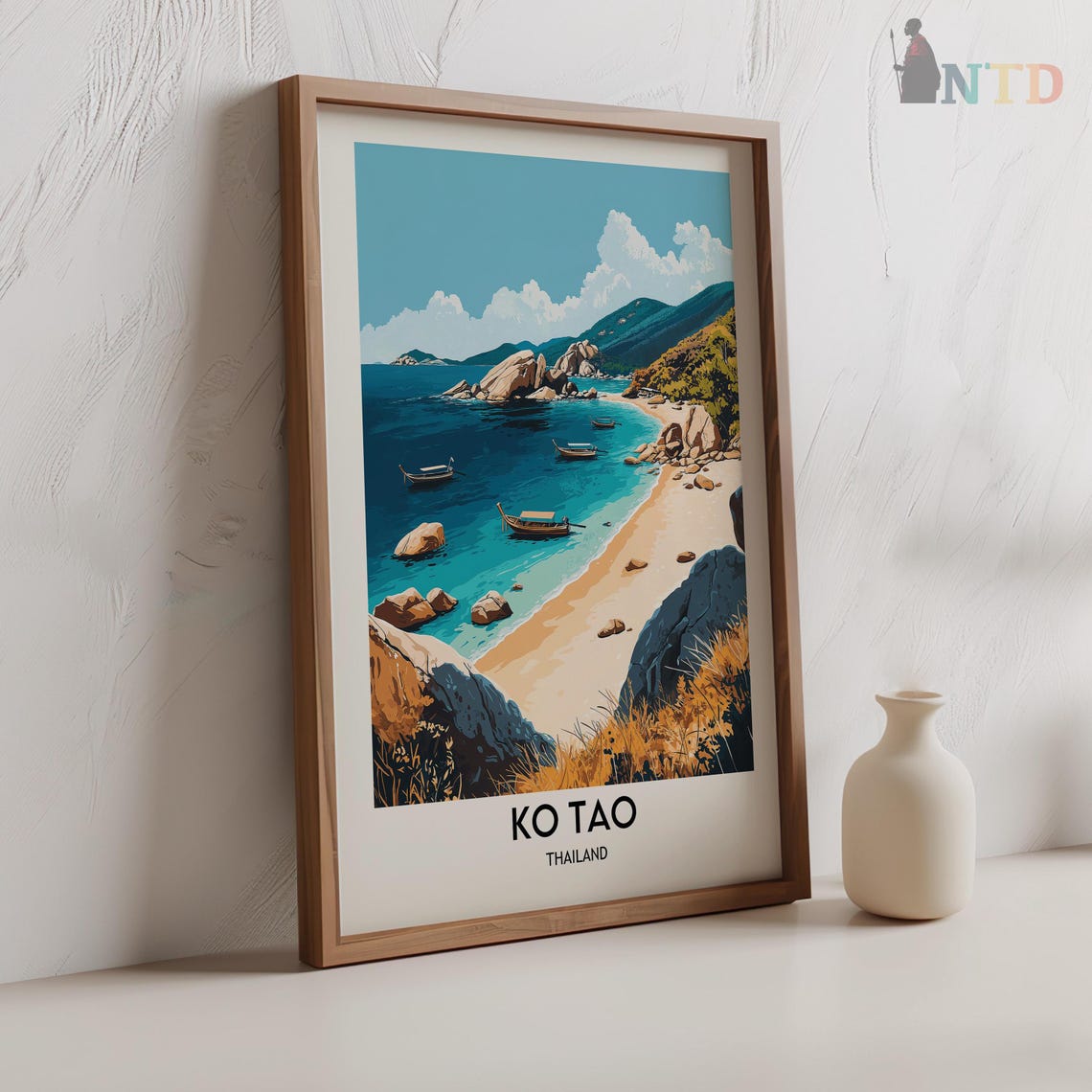 Ko Tao Print Ko Tao Wall Art Ko Tao Poster Ko Tao Photo Ko Tao Poster Print Ko Tao Travel Poster Ko Tao Thailand - Image 2