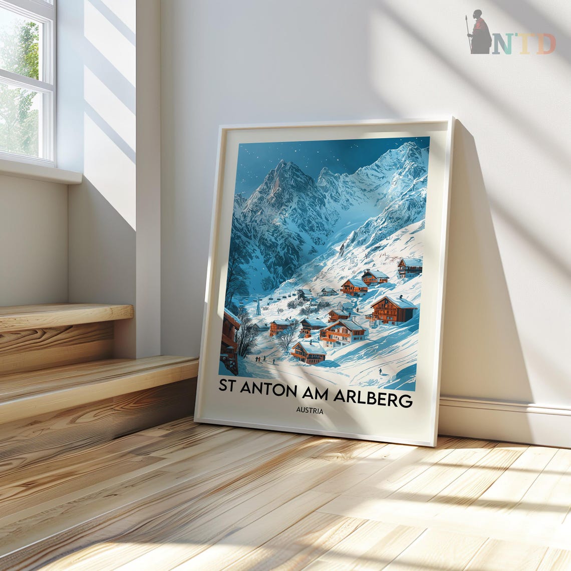 St Anton Print St Anton Art St Anton Poster St Anton Photo St Anton Painting Austria Art St Anton Ski Resort Sankt Anton Am Arlbergl - Image 3