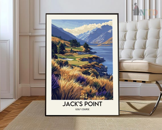 Jacks Point Golf Club Poster Wall Art Print Photo Queenstown